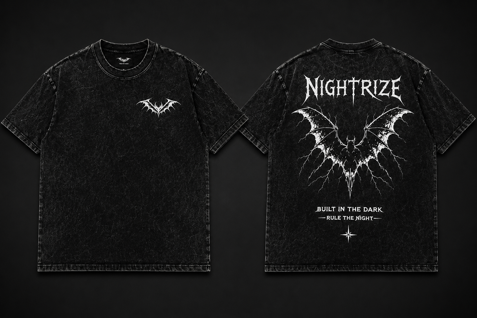 Night Rize Oversized Washed Tee
