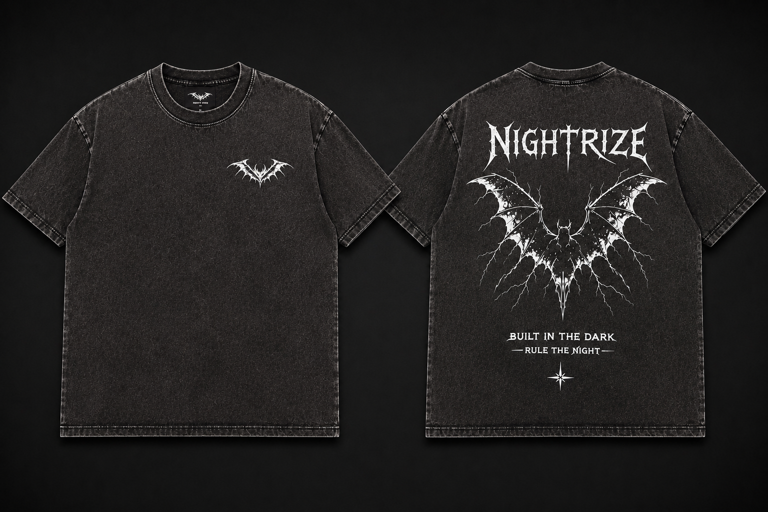 Night Rize Oversized Washed Tee
