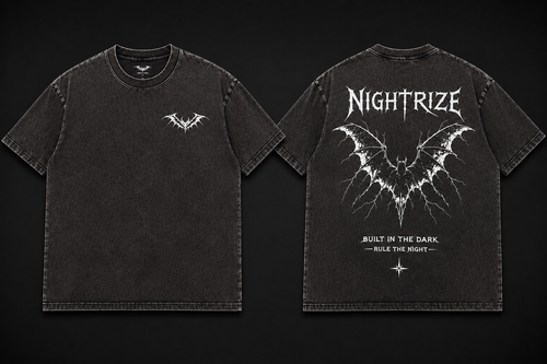 Night Rize Oversized Washed Tee